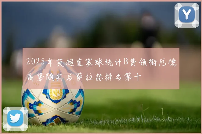 2025年英超直塞球统计B费领衔厄德高紧随其后萨拉赫排名第十